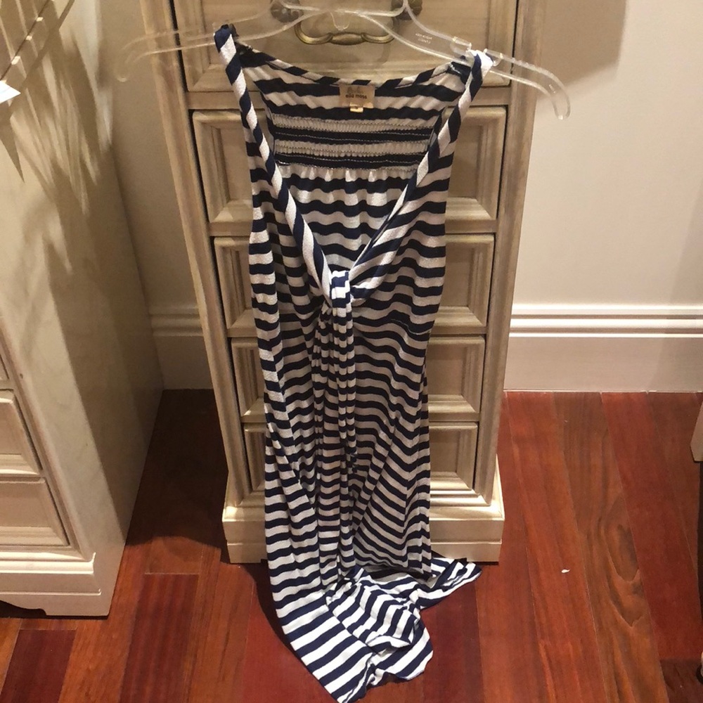 Blue and white striped dress by Ella Moss